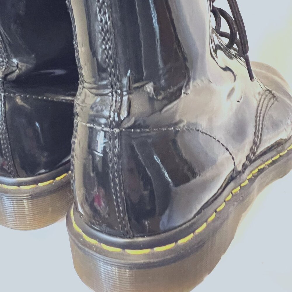 Dr. Martens--Sz.10 #1460 AIR Wair/Bouncing Soles-Black Patent Leather Shiny - Picture 16 of 16